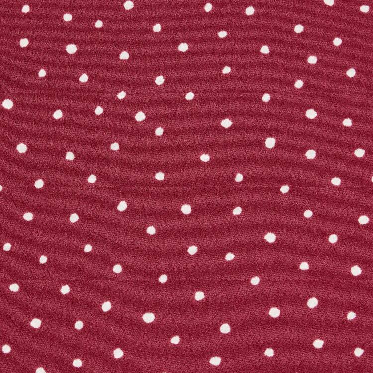 Uniqlo Dotted V Neck Long Sleeved Mini Saty Damske Červené | QRVGZH-182