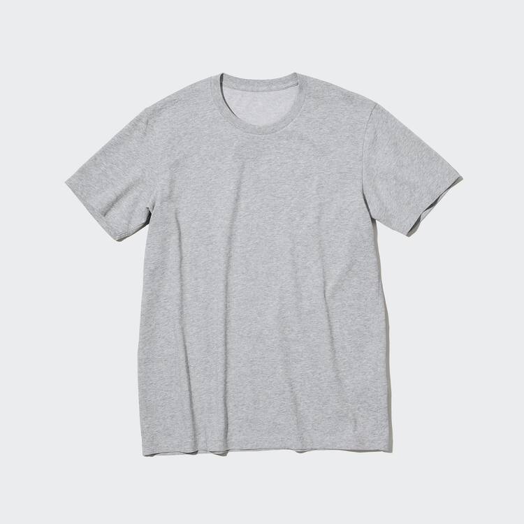 Uniqlo Dry Colour Crew Neck (2020 Season) Tricko Panske Siva | SNJMCB-532