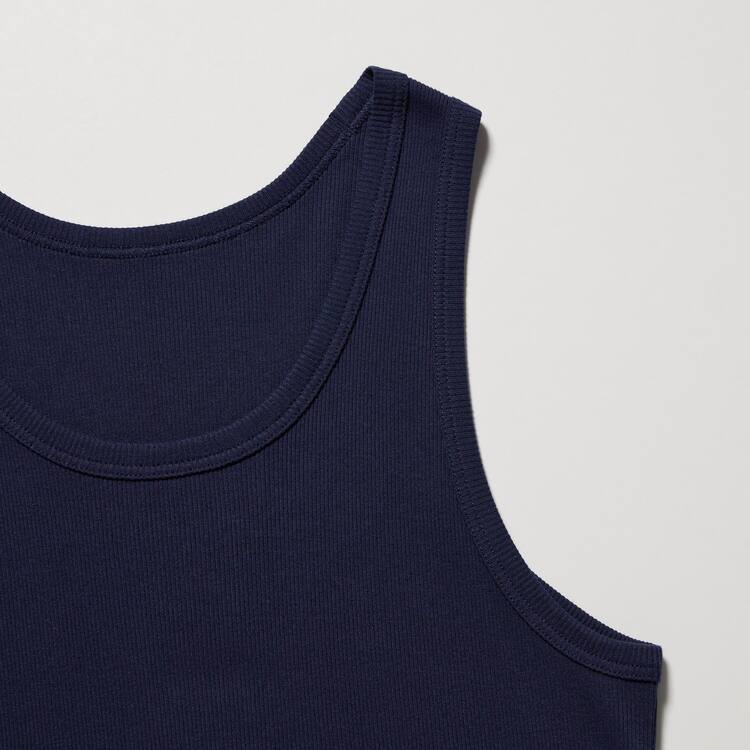 Uniqlo Dry Colour Rebrovaný Topy Panske Námornícka Modrá | JRLESP-607