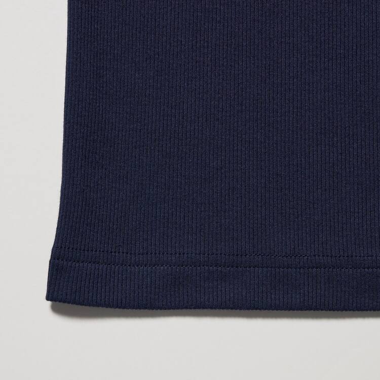 Uniqlo Dry Colour Rebrovaný Topy Panske Námornícka Modrá | JRLESP-607