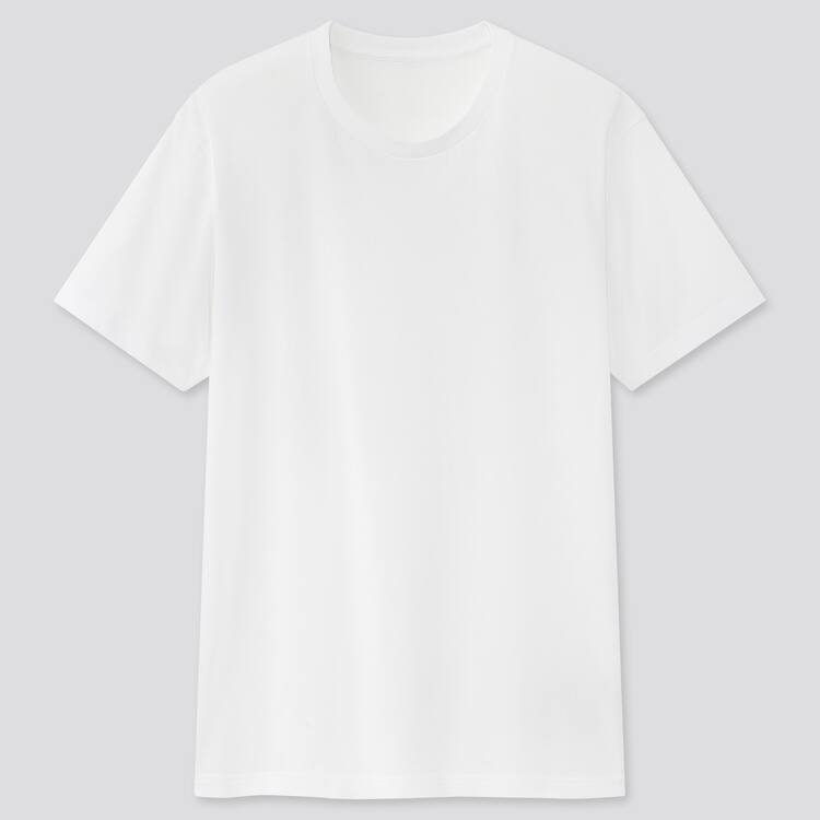 Uniqlo Dry Crew Neck (2021 Season) Tricko Panske Biele | HXCLUY-728