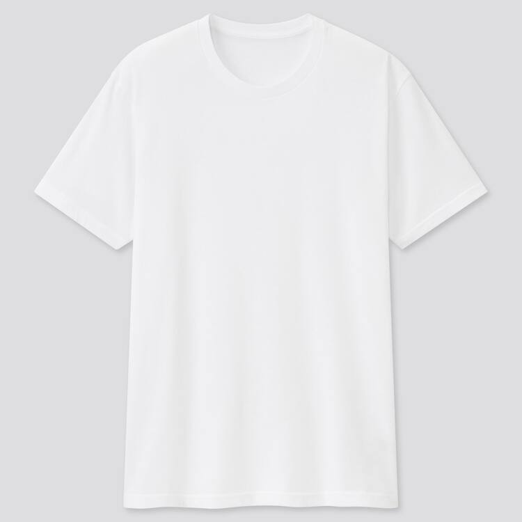 Uniqlo Dry Crew Neck (2021 Season) Tricko Panske Biele | RPSKGY-593
