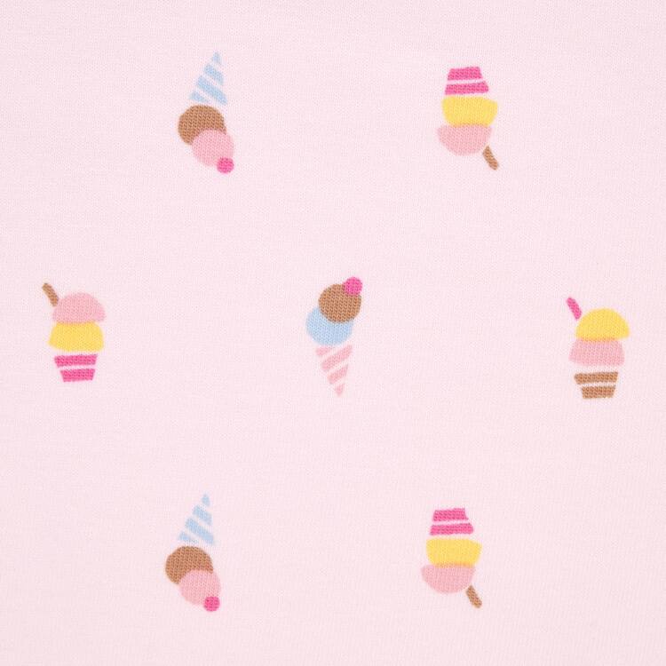 Uniqlo Dry Ice Cream Print Kratke Sleeved Loungewear Pre Babatka Ruzove | RGSYEZ-970