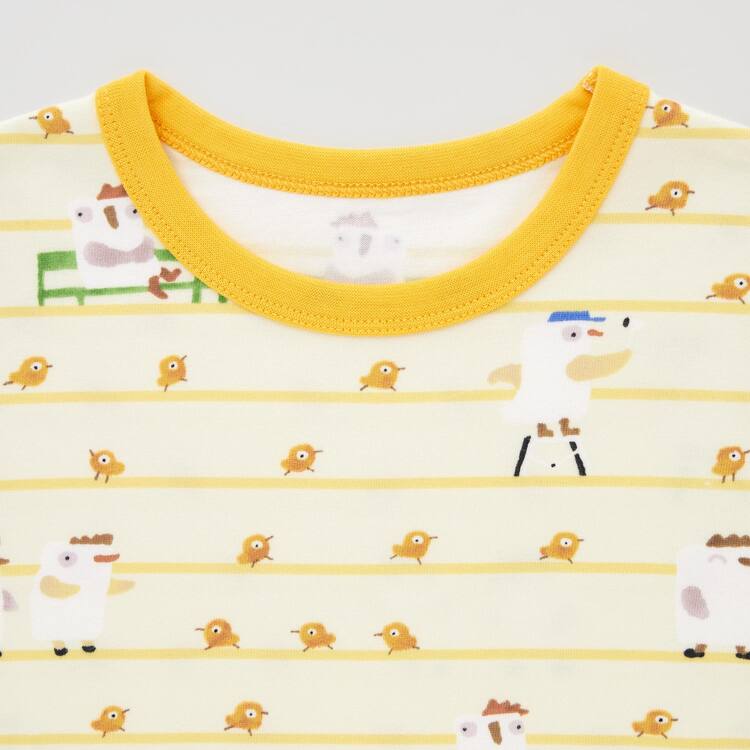 Uniqlo Dry Picturebook Ut Kratke Sleeved Loungewear Pre Babatka Žlté | KCGDWF-102