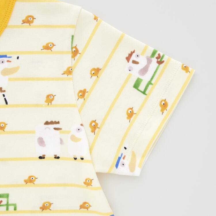 Uniqlo Dry Picturebook Ut Kratke Sleeved Loungewear Pre Babatka Žlté | KCGDWF-102