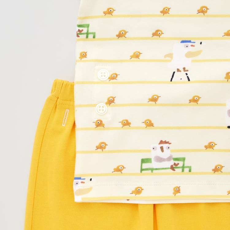 Uniqlo Dry Picturebook Ut Kratke Sleeved Loungewear Pre Babatka Žlté | KCGDWF-102