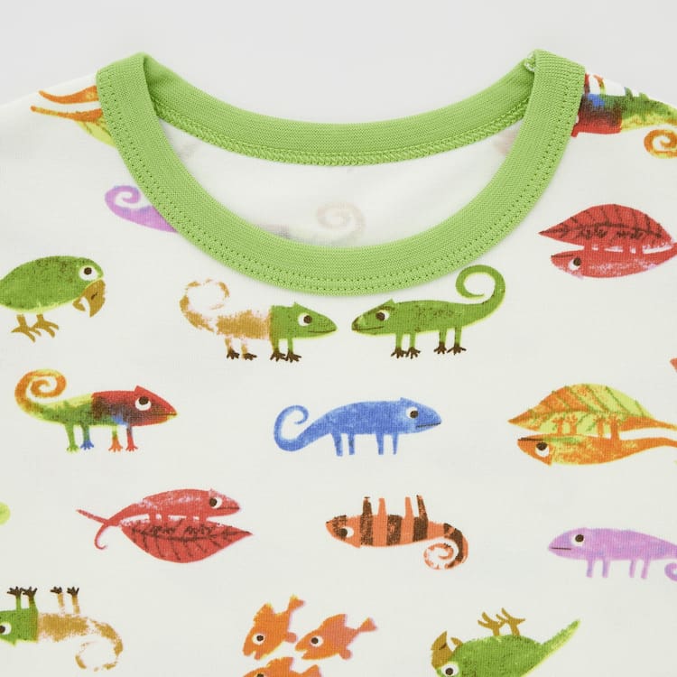 Uniqlo Dry Picturebook Ut Kratke Sleeved Loungewear Pre Babatka Zelene | OMHYBN-465