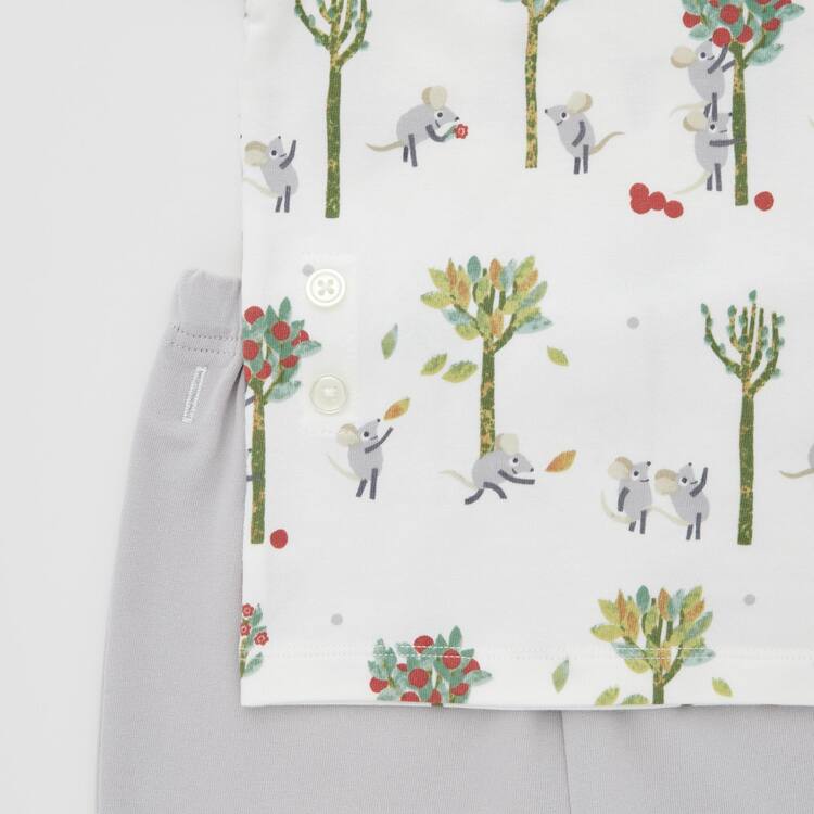 Uniqlo Dry Picturebook Ut Kratke Sleeved Loungewear Pre Babatka Biele | YFXQUV-291