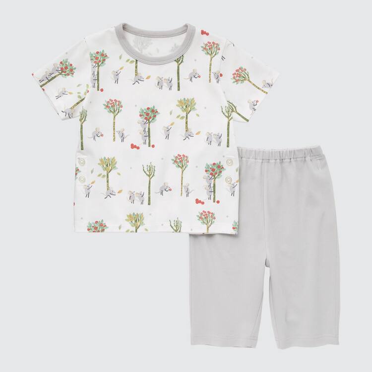 Uniqlo Dry Picturebook Ut Kratke Sleeved Loungewear Pre Babatka Biele | YFXQUV-291