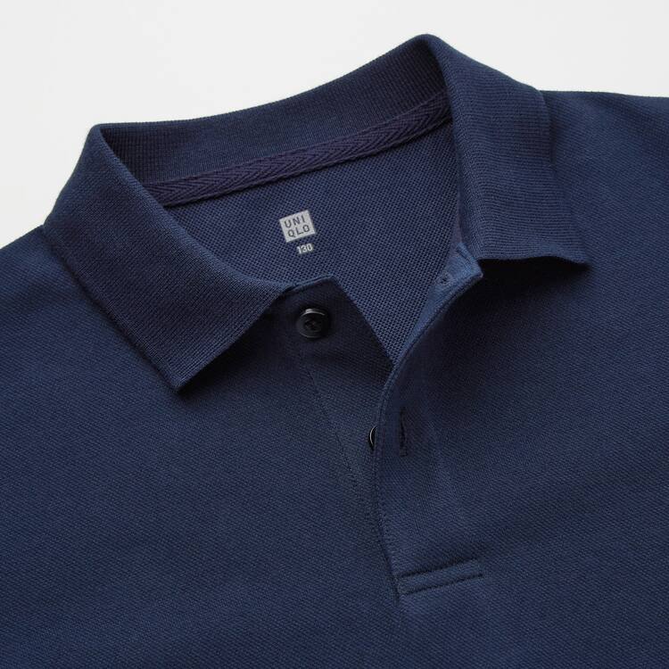 Uniqlo Dry Piqué (2021 Season) Polokosele Detske Námornícka Modrá | IELRPD-390