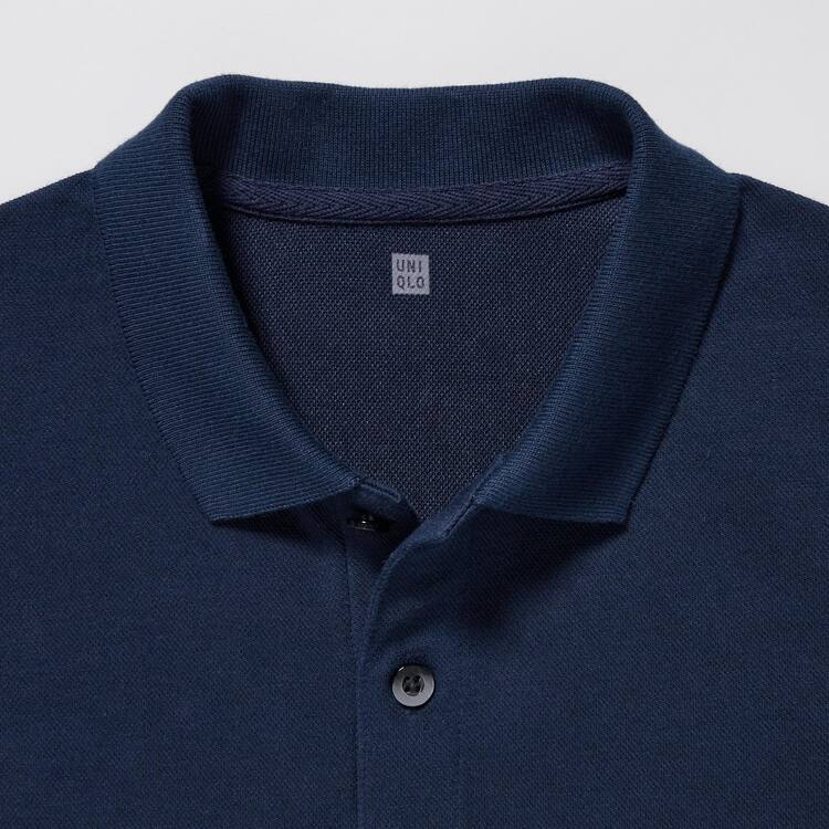 Uniqlo Dry Piqué Polokosele Detske Námornícka Modrá | SAFXQP-953