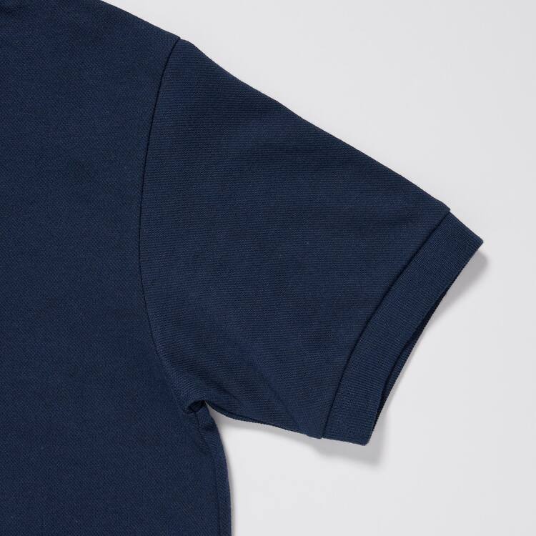 Uniqlo Dry Piqué Polokosele Detske Námornícka Modrá | SAFXQP-953