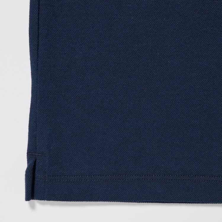 Uniqlo Dry Piqué Polokosele Detske Námornícka Modrá | SAFXQP-953