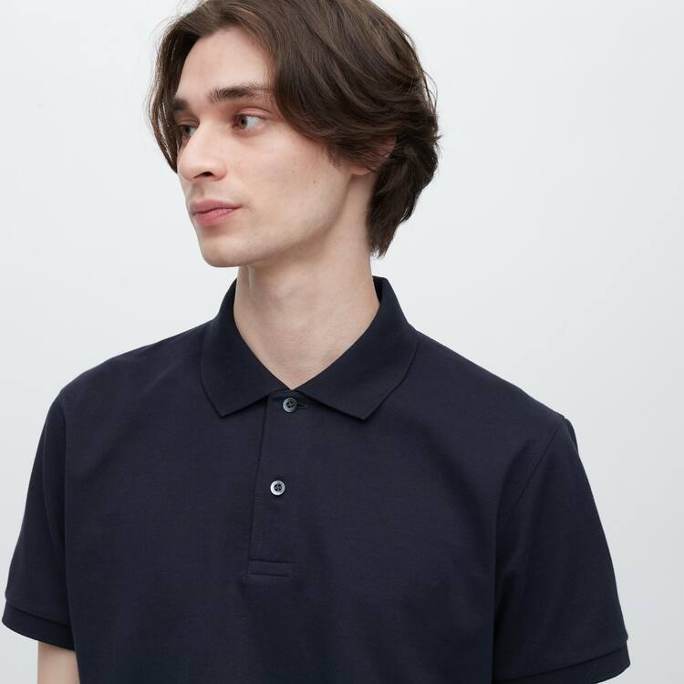 Uniqlo Dry Piqué Polokosele Panske Nachový | IPDQHF-718