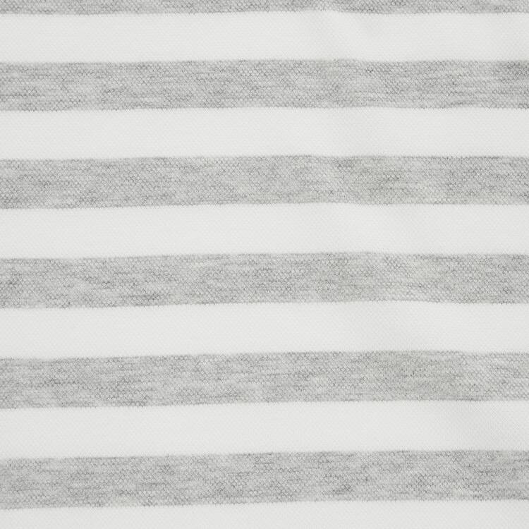 Uniqlo Dry Piqué Pruhované Polokosele Detske Siva | ZLWYFN-572