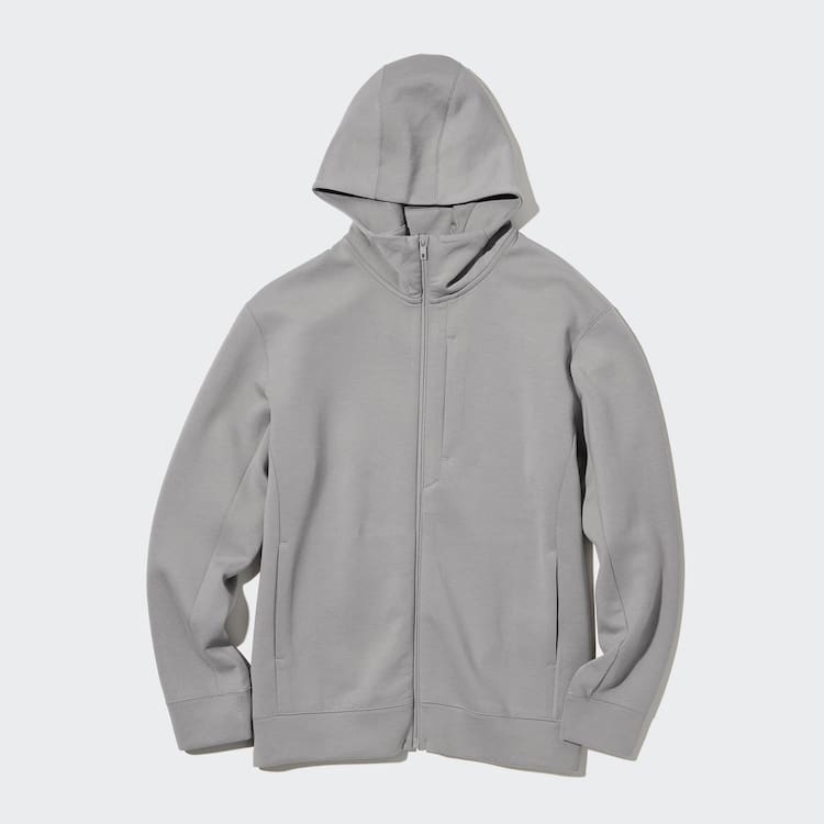 Uniqlo Dry Stretch Mikiny S Kapucňou Panske Siva | FCSIZP-604