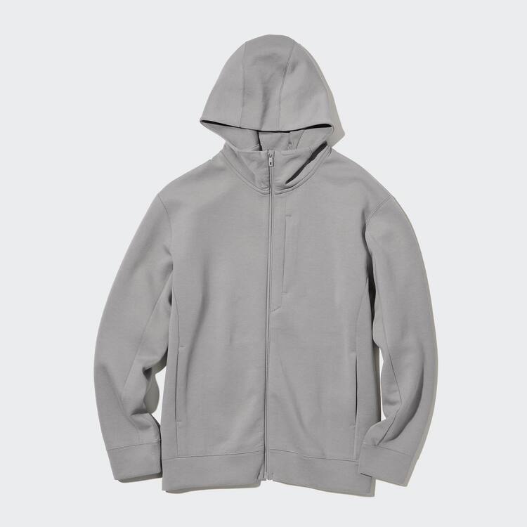 Uniqlo Dry Stretch Mikiny S Kapucňou Panske Siva | FCSIZP-604