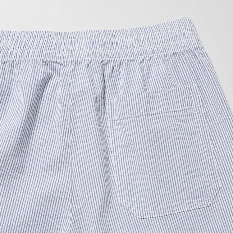 Uniqlo Dry Stretch Seersucker Easy Sortky Panske Modre | GQWNEP-925