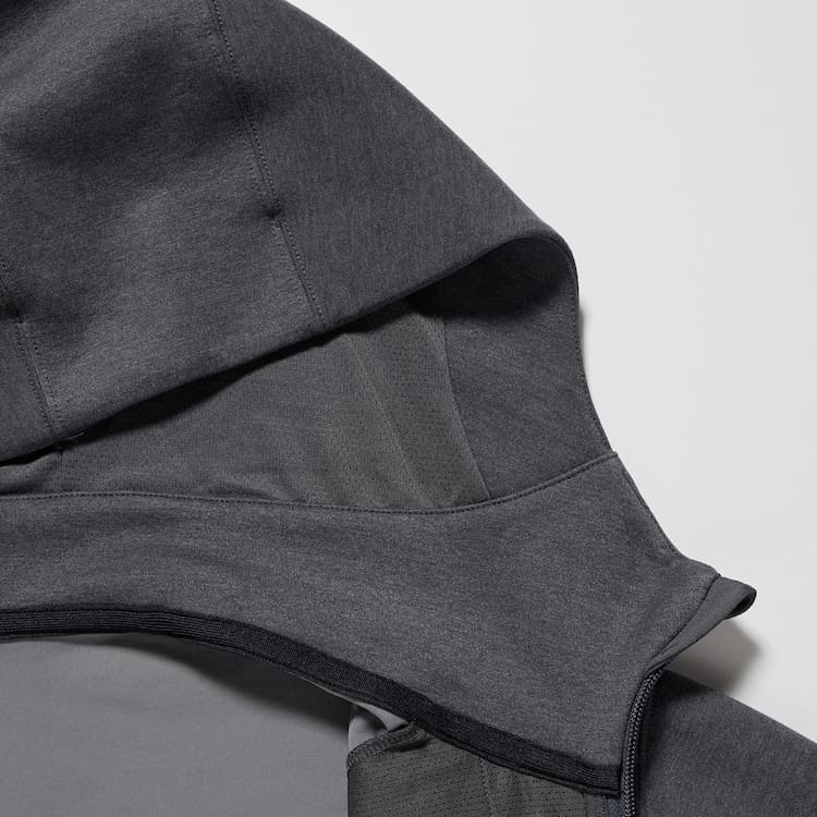 Uniqlo Dry Sweat Stretch Zipped Mikiny S Kapucňou Panske Tmavo Siva | BSRWOZ-098