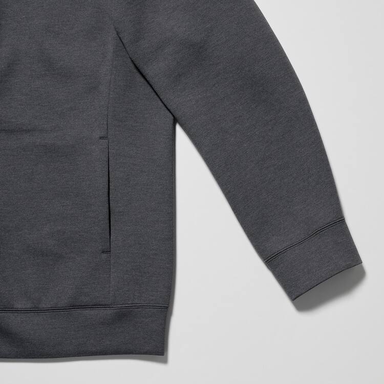 Uniqlo Dry Sweat Stretch Zipped Mikiny S Kapucňou Panske Tmavo Siva | BSRWOZ-098