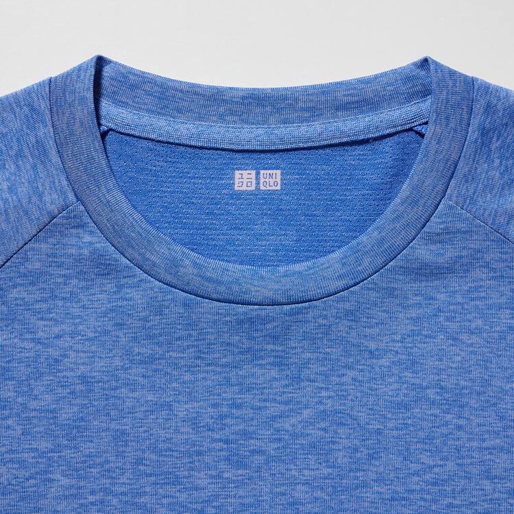Uniqlo Dry-ex Crew Neck Kratke Sleeved Tricko Panske Modre | RPTVXF-249
