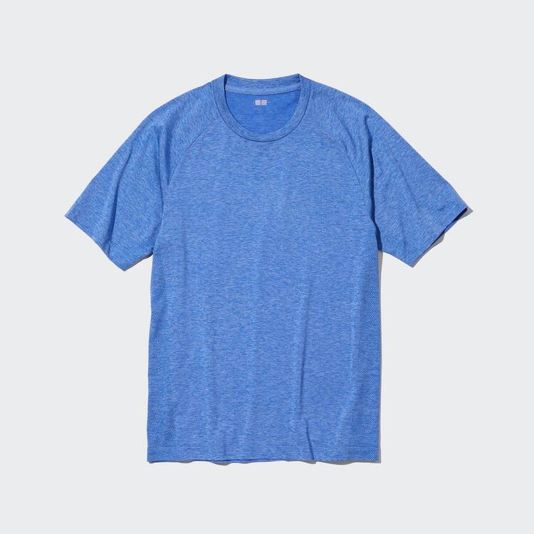 Uniqlo Dry-ex Crew Neck Kratke Sleeved Tricko Panske Modre | RPTVXF-249