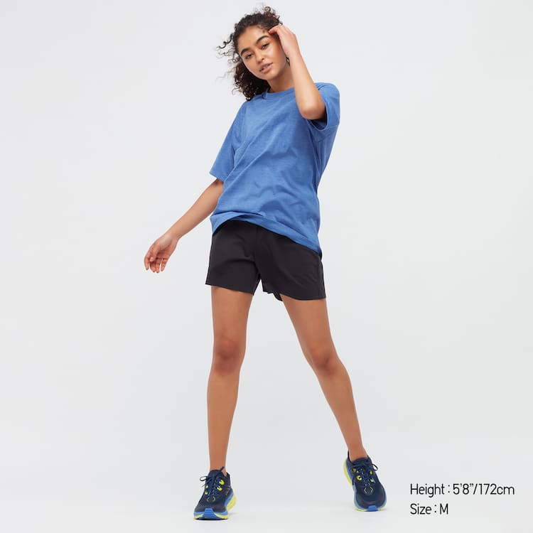 Uniqlo Dry-ex Crew Neck Tricko Panske Modre | YPNOIS-718