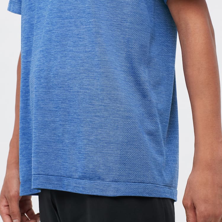 Uniqlo Dry-ex Crew Neck Tricko Panske Modre | YPNOIS-718