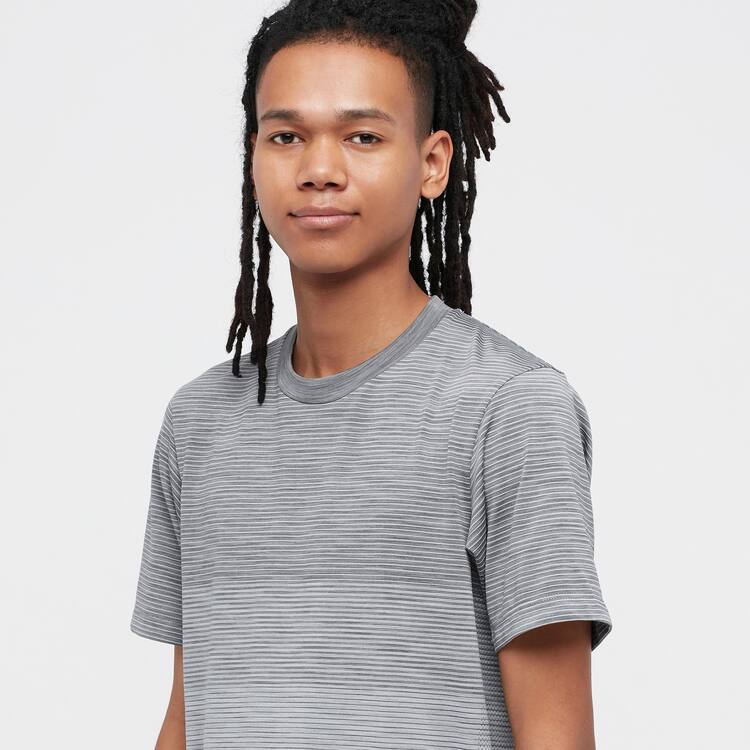 Uniqlo Dry-ex Crew Neck Tricko Panske Siva | ABXOHU-685