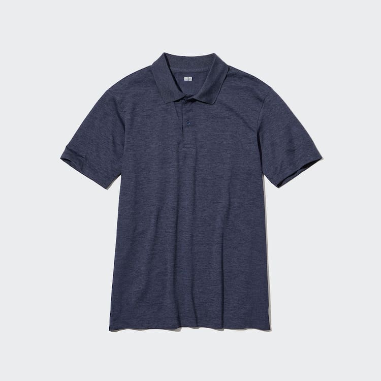 Uniqlo Dry-ex Polokosele Panske Námornícka Modrá | EVLCMJ-567