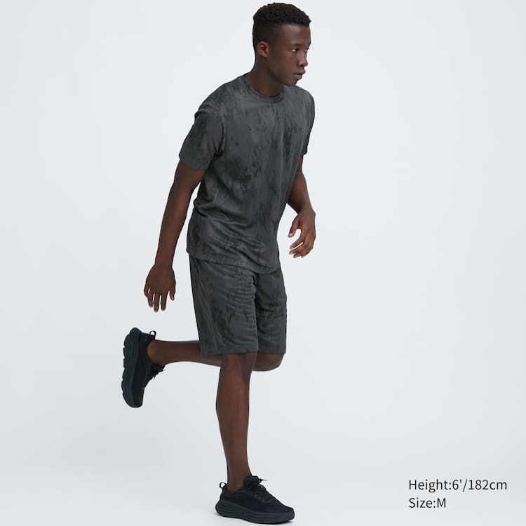 Uniqlo Dry-ex Printed Sortky Panske Tmavo Siva | AYFCWP-894
