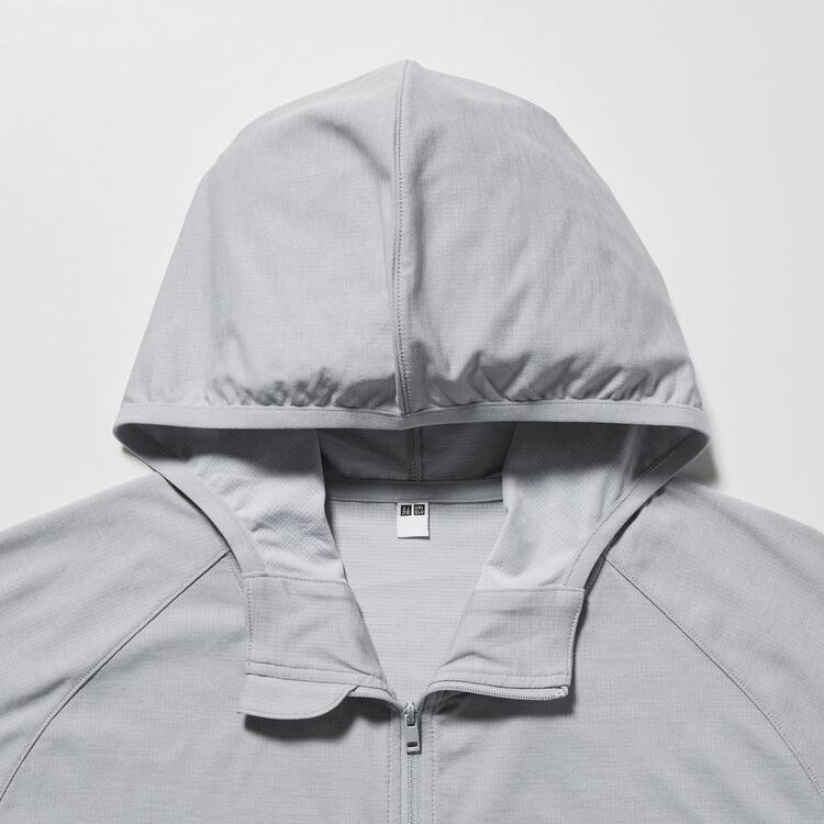 Uniqlo Dry-ex Uv Protection Zipped Bundy Panske Svetlo Siva | BDYUHS-327