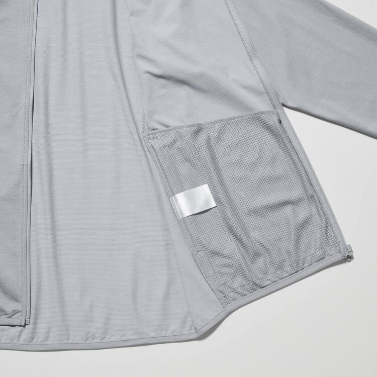 Uniqlo Dry-ex Uv Protection Zipped Bundy Panske Svetlo Siva | BDYUHS-327