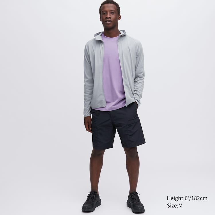 Uniqlo Dry-ex Uv Protection Zipped Bundy Panske Svetlo Siva | BDYUHS-327