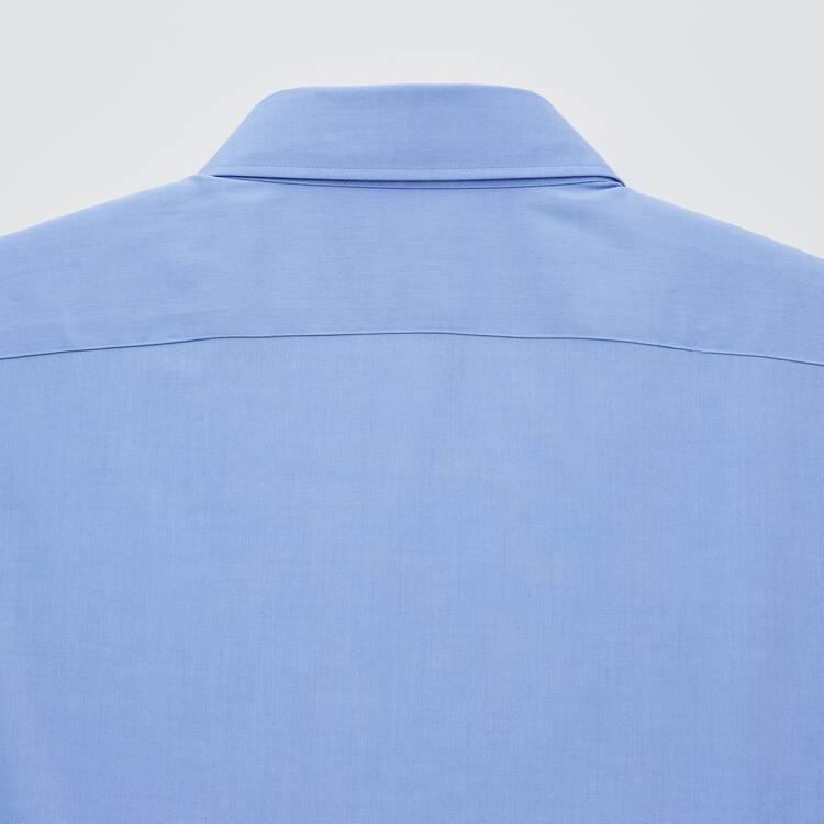 Uniqlo Easy Care Broadcloth Stretch Slim Fit (Regular Collar) Kosele Panske Modre | UPRDQW-517