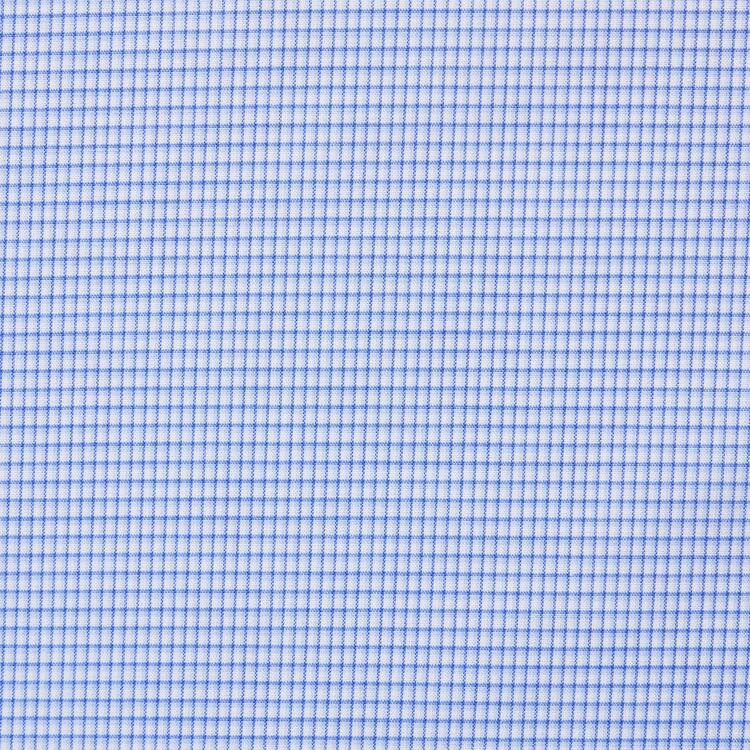 Uniqlo Easy Care Checked Stretch Slim Fit (Semi-cutaway Collar) Kosele Panske Modre | FVIJQT-364