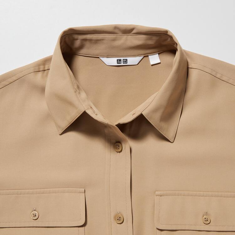 Uniqlo Easy Care Long Sleeved Kosele Damske Béžové | DFZLPH-109