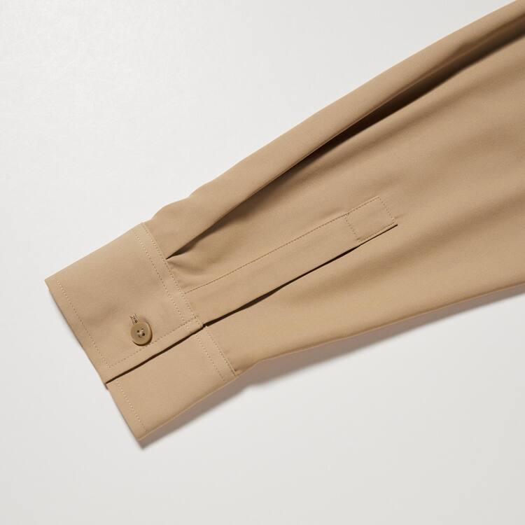 Uniqlo Easy Care Long Sleeved Saty Damske Béžové | RLMKWO-049
