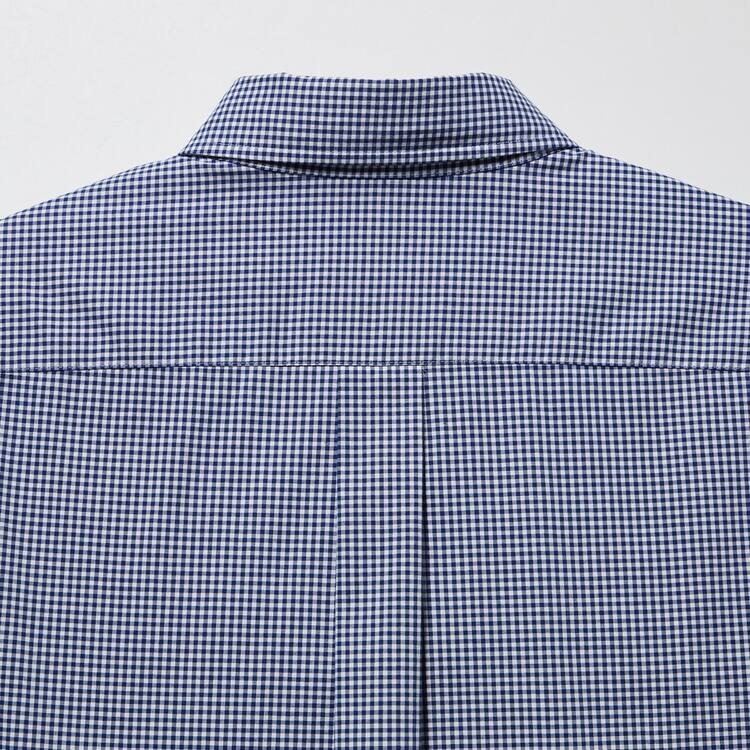 Uniqlo Extra Fine Bavlnene Broadcloth Checked (Button-down Collar) Kosele Panske Modre | QGPOZS-798