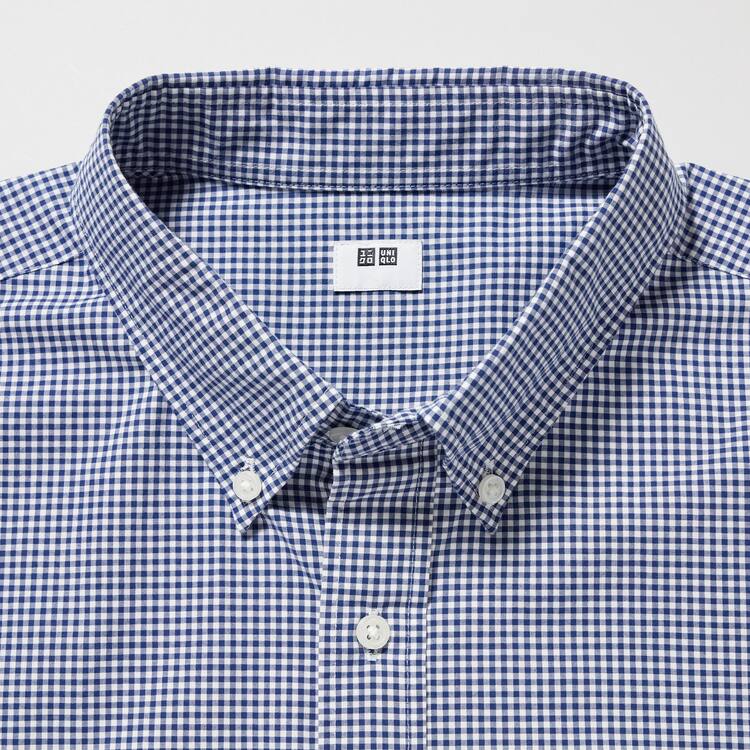 Uniqlo Extra Fine Bavlnene Broadcloth Long Sleeve Kosele Panske Modre | ALZGDK-472