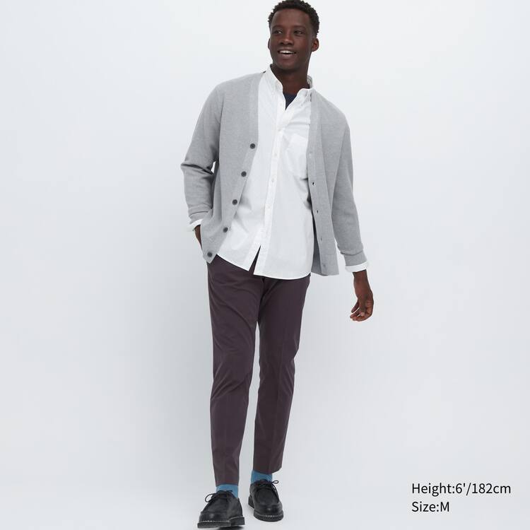 Uniqlo Extra Fine Bavlnene Broadcloth Printed (Button-down Collar) Kosele Panske Biele | PCUOIG-798
