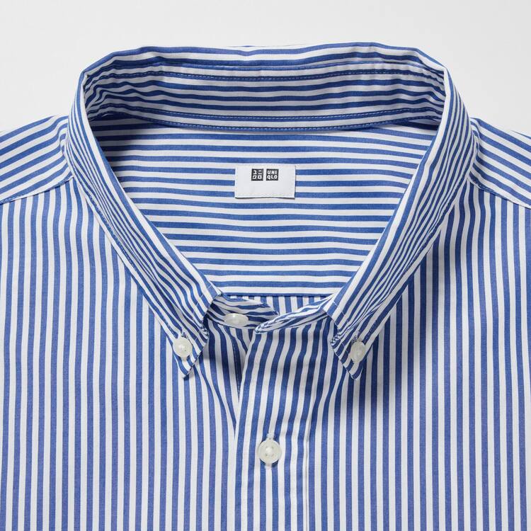 Uniqlo Extra Fine Bavlnene Broadcloth Regular Fit (Button-down Collar) Kosele Panske Modre | DZRCEL-519