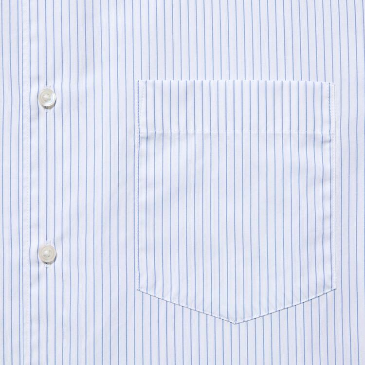 Uniqlo Extra Fine Bavlnene Broadcloth Regular Fit Pruhované Kosele Panske Modre | OXBQMG-845