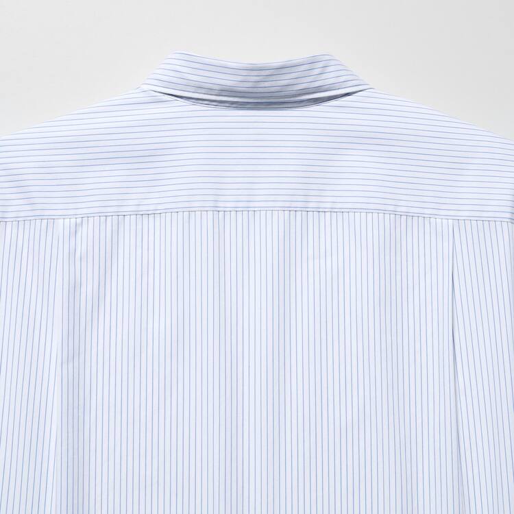 Uniqlo Extra Fine Bavlnene Broadcloth Regular Fit Pruhované Kosele Panske Modre | OXBQMG-845