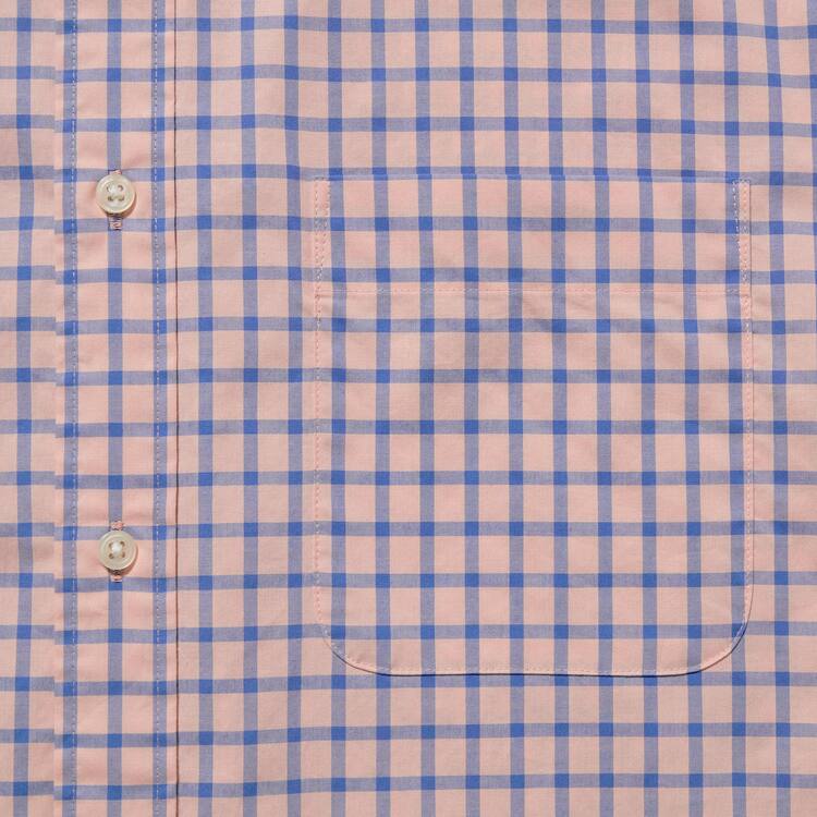 Uniqlo Extra Fine Bavlnene Broadcloth Regular Fit Checked (Button-down Collar) Kosele Panske Ruzove | SBYRPJ-960