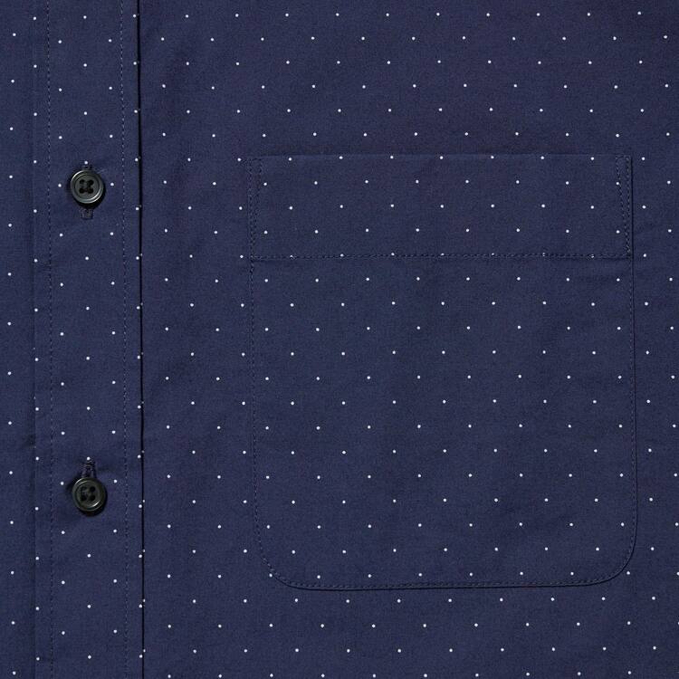 Uniqlo Extra Fine Bavlnene Broadcloth Regular Fit Printed (Regular Collar) Kosele Panske Modre | SPRAME-284