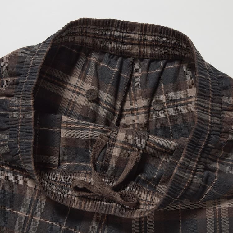 Uniqlo Flannel Ankle Length Loungewear Panske Hnede | DSIRTY-209