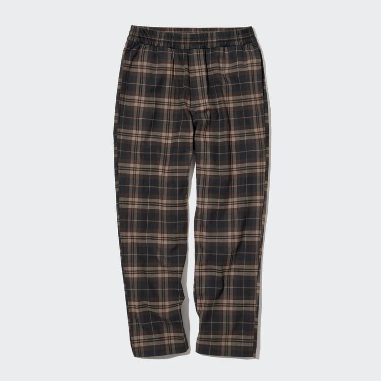 Uniqlo Flannel Ankle Length Nohavice Panske Hnede | ZETCGK-785