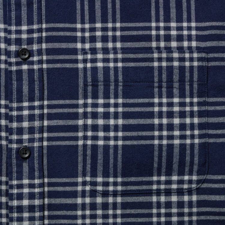 Uniqlo Flannel Regular Fit Checked (Button-down Collar) Kosele Panske Námornícka Modrá | XWTLIK-706
