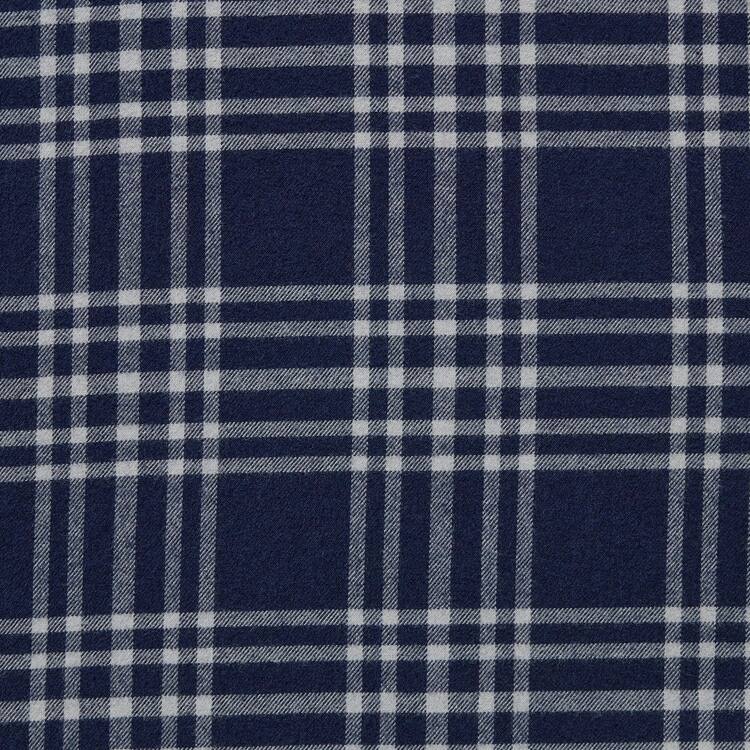 Uniqlo Flannel Regular Fit Checked (Button-down Collar) Kosele Panske Námornícka Modrá | XWTLIK-706